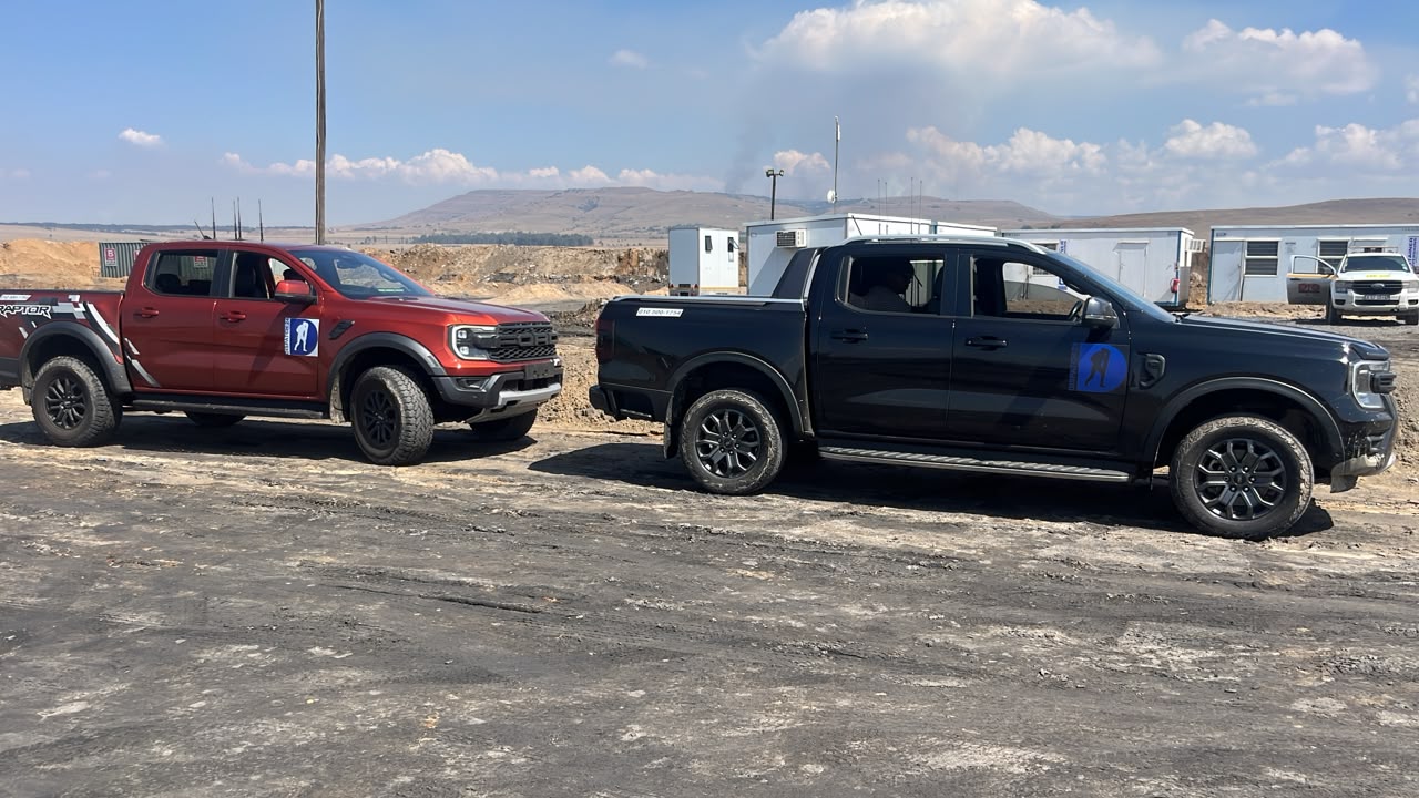 D24 Security response vehicles on an active mine site in daylight